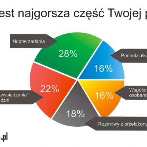 Jaką część swojej pracy Polacy lubią najmniej?